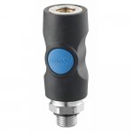 Enchufe rápido de seguridad rosca macho de 1/4″. ISI 061151CP Prevost