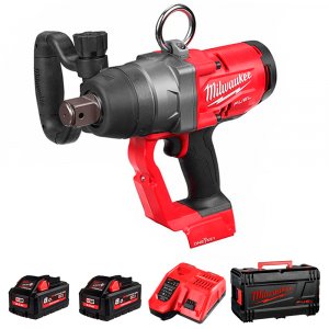 Llave de impacto de alto para 1″ M18 ONEHIWF1-802X + 2 bat. + carg. + maletín M18ONEFHIWF1-802X MILWAUKEE 4933459733