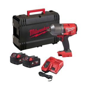 Llave de impacto de alto para 1/2″ M18 FHIWF12-502X + 2 bat. + carg. + maletín MILWAUKEE