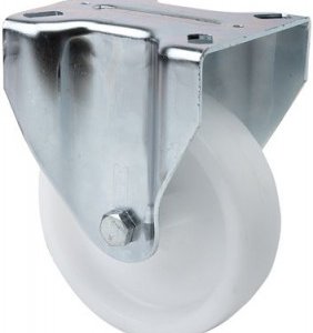 Rueda fija UT Poliamix blanco Ø 100 mm.