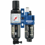 Filtro regulador lubricador 2 bloques con manómetro y fijación KTB SM3 Prevost