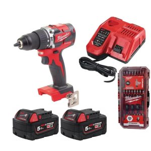Taladro percutor compacto Milwaukee sin escobillas 4933472116
